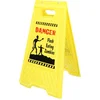 Image de Halloween/Horror waarschuwingsbord - danger zone - geel - H53 x B31 cm