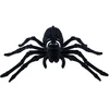 Image de Chaks spin skelet 22 cm - zwart - velvet/fluweel tarantula - Horror/griezel thema decoratie beestjes
