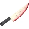 Image de Horror keukenmes/slagersmes - glow in the dark - met nep bloed - 50 cm