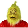 Image de Masker The Grinch Latex met Haar Groen