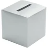 Image de Chaks Enveloppendoos - zilver - bruiloft - papier - 23 x 23 cm - envelop cadeau doos