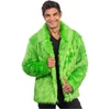 Image de CHAKS - Groen bontjas voor volwassenen - L