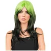 Image de CHAKS - Volwassen groene en zwarte tie-dye pruik