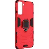 Image de Avizar Hoesje Geschikt voor Galaxy S21 Plus Schokbestendig met Ringhouder, Rood