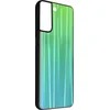 Image de Avizar Hoesje Geschikt voor Galaxy S21 Plus Bi-materiaal Holografisch, Groen