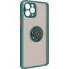 Image de Avizar Hoesje Geschikt voor iPhone 11 Pro avec Metalen Ringhouder Standfunctie, Groen