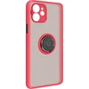 Image de Avizar Hoesje Geschikt voor Apple iPhone 11 Schokbestendig met Roterende Magnetische Ring, Rood