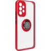 Image de Avizar Hoesje Geschikt voor Galaxy A53 5G met Metalen Ringhouder Standfunctie, Rood