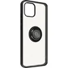 Image de Avizar Hoesje Geschikt voor Galaxy A03 met Metalen Ringhouder Standfunctie, Zwart