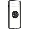 Image de Avizar Hoesje Geschikt voor Galaxy S10 avec Metalen Ringhouder Standfunctie, Zwart