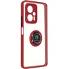 Image de Geschikt voor Xiaomi Poco X4 GT Bi-materiaal Case Ring Video-Ondersteuning rood