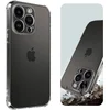 Image de Avizar Hoesje Geschikt voor iPhone 14 Pro Siliconen Schokbestendig met Versterkte Hoeken, Transparant
