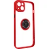 Image de Geschikt voor Apple iPhone 14 Bi-materiaal Case Ring Video-Ondersteuning rood