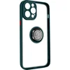 Image de Avizar Hoesje Geschikt voor iPhone 14 Pro avec Metalen Ringhouder Standfunctie, Groen