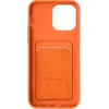 Image de Geschikt voor Apple iPhone 14 Pro Max Soft Silicone Case Kaarthouder Forcell oranje
