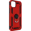 Image de Avizar Hoesje Geschikt voor iPhone 14 Schokbestendig met Ringhouder Standfunctie, Rood