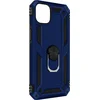 Image de Avizar Hoesje Geschikt voor iPhone 14 Plus Schokbestendig met Ringhouder Stand, Nachtblauw