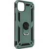 Image de Avizar Hoesje Geschikt voor iPhone 14 Plus Schokbestendig met Ringhouder Stand, Groen