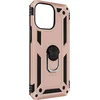 Image de Avizar Hoesje Geschikt voor iPhone 14 Pro Schokbestendig met Ringhouder Stand, Champagneroze