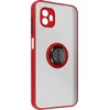 Image de Geschikt voor Samsung Galaxy Xcover 6 Pro Bi-materiaal Case Ring Video-Ondersteuning rood