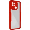 Image de Avizar Hoesje Geschikt voor Redmi 10C Plexiglas Full Body Schokbestendig, Rood