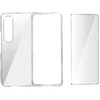 Image de Avizar Hoesje Geschikt voor Galaxy Z Fold 4 Siliconen met Gehard Glas 9H, Transparant