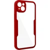 Image de Hoes Geschikt voor Apple iPhone 14 Plus Plexiglas achter +Polymeer voor, omtrek rood