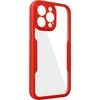 Image de Avizar Hoesje Geschikt voor iPhone 14 Pro Plexiglas Full Body Schokbestendig, Rood