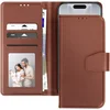 Image de Avizar Portemonneehoesje Geschikt voor Apple iPhone 17 van Premium Leer met Standfunctie, Bruin