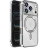 Image de Avizar MagSafe Compatibele Hoes Geschikt voor Apple iPhone 17 Pro met Chromen Rand, Zilveren