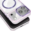 Image de Avizar Hoesje Geschikt voor Apple iPhone 17 Pro Max Crystal Color Collection Compatibel MagSafe, Paars