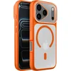 Image de Avizar MagSafe hoesje Geschikt voor Apple iPhone 17 Pro Max, bi-materiaal, harde achterkant, Oranje
