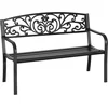 Image de Outsunny tuinbank - Metaal - 127x60x87cm - Zwart