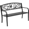 Image de Outsunny tuinbank - Metaal - 127x60x85cm - Zwart