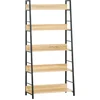 Image de HOMCOM-Boekenplank-Hout-70x35x149.5cm-Beige