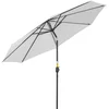 Image de Outsunny Terrasparasol - Metaal - 295x295x250cm - Wit