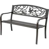 Image de Outsunny tuinbank - Metaal - 127x60x85cm - Bruin