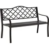 Image de Outsunny tuinbank - Metaal - 128x60x89cm - Bruin
