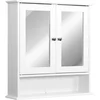 Image de Kleankin-Spiegelkast-Hout-56x13x58cm-Wit