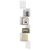 Image de HOMCOM - Zwevende planken - Hout - 20x20x126cm - Wit