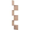 Image de HOMCOM-Zwevende Planken-Hout-20x20x126cm-Beige