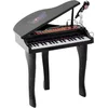 Image de HOMCOM-Kids Electronic Keyboard-Bois-48x39x69cm-Noir