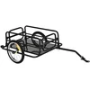 Image de HOMCOM Outdoor Opbergaanhanger - Staal - 139x71,5x49cm - Zwart