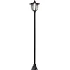 Image de Outsunny-buitenlamppaal-kunststof-26,5x26,5x177cm-zwart
