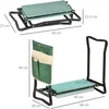 Image de Outsunny tuinkniebank - staal - 58x28x49cm - groen