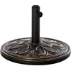 Image de Outsunny Parasolvoet met middenpaal - Kunststof - 48x48x34cm - Goud