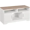 Image de HOMCOM TV-standaard - Hout - 105x40x52cm - Wit