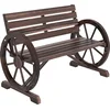 Image de Outsunny tuinbank - hout - 105x59x75cm - bruin