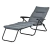 Image de Outsunny Ligstoel - Staal - 153x58x89cm - Grijs