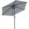 Image de Outsunny Terrasparasol - Metaal - 230x230x216cm - Grijs